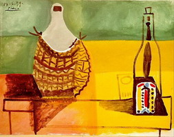 Pablo Picasso. Still life with demijohn, 1959