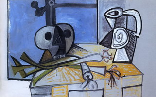 Pablo Picasso. Leeks, and Pitcher Crane