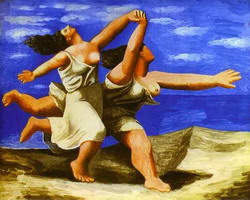 Pablo Picasso. Women Running on the Beach, 1922