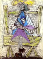 Pablo Picasso. Seated Woman (Dora Maar)