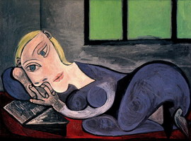 Pablo Picasso. Woman reading couchee (Marie-Therese)