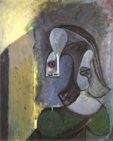 Pablo Picasso. Woman head with two profiles