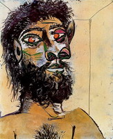 Pablo Picasso. Head of a bearded man