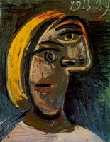 Pablo Picasso. Woman head with blond hair (Marie-Therese Walter)