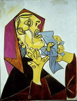 Pablo Picasso. Weeping Woman with handkerchief III