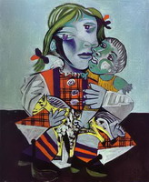 Maya, Picassos Daughter with a Doll