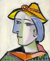 Pablo Picasso. Marie-Therese Walter with a hat