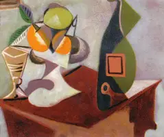 Pablo Picasso. Still life with lemon and oranges