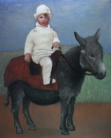 Pablo Picasso. Paul on a donkey