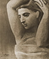 Pablo Picasso. Bust of a woman's arm leves