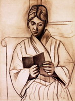 Pablo Picasso. Reading woman (Olga)