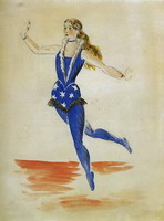 Pablo Picasso. Parade - project for the female costume l`acrobate