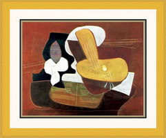 Pablo Picasso. Mandolin and musical scope, 1923