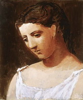 Pablo Picasso. Bust of a woman's shirt