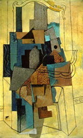 Pablo Picasso. Man with fireplace