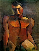 Pablo Picasso. Seated nude man