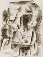 Pablo Picasso. Man head, 1912