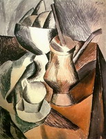 Pablo Picasso. Still Life with chocolatiere, 1909