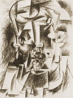 Pablo Picasso. Man head, 1912