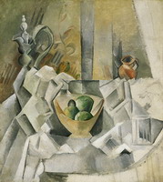 Pablo Picasso. Decanter, jar and fruit bowl