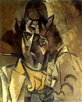 Pablo Picasso. Man with hat [Portrait Braque]