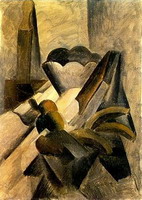 Pablo Picasso. Still Life with leather razor, 1909