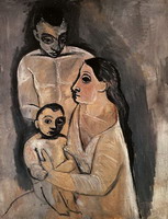 Pablo Picasso. Man, woman and child