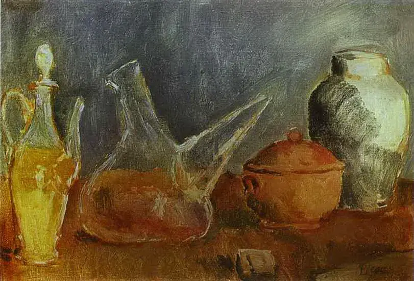 Pablo Picasso. Still life with vases, 1906