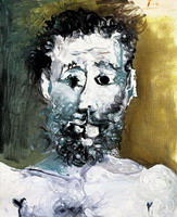 Pablo Picasso. Bust of bearded man