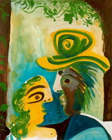 Pablo Picasso. Man and woman [torque]