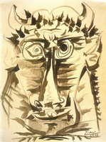 Pablo Picasso. Head of Minotaur