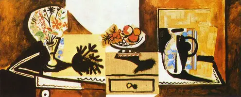 Pablo Picasso. Still Life on a dresser, 1955