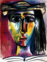 Pablo Picasso. Woman with Hat (Jacqueline), 1962