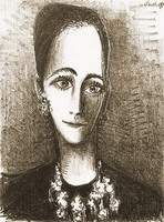 Pablo Picasso. Portrait of Mademoiselle Rosengart